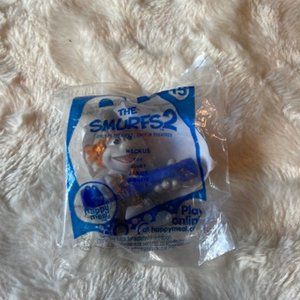 2/$30 McDonald's Smurf 2 Happy Meal toy Hackus #15 by Peyo 2013 NIP